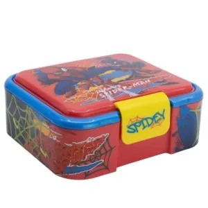 Strider Stor Supreme Multi Compartment Sandwich Box Spiderman Moving Target