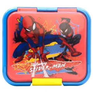 Strider Stor Supreme Multi Compartment Sandwich Box Spiderman Moving Target