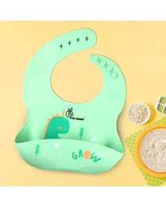 R for Rabbit Safari Silicone Bib SBSBSG01