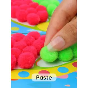 Scoobies Stick N Fun Pom Pom Butterflies Art Set