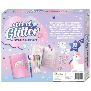 Hinkler Secret Glitter Stationery Kit