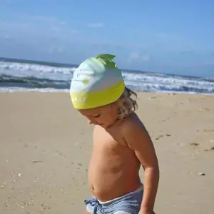 Sunny Life Shaped Swimming Cap Shark Tribe Khaki S3VCAPST