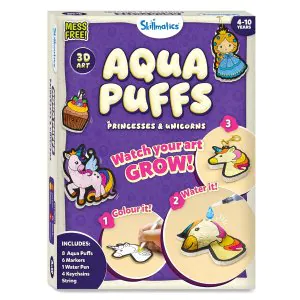 Skillmatics 3D Art Kit Aqua Puffs Princesses & Unicorns