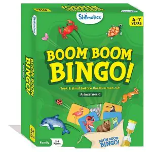 Skillmatics Animal World Boom Boom Bingo