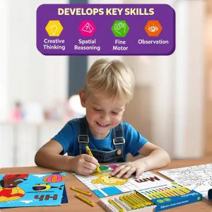 Skillmatics Colour and Learn Letters, Numbers, Phonics and Shapes