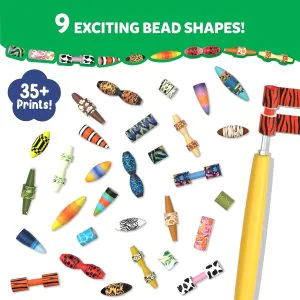 Skillmatics Craft Activity - Roll-Up Beads Jungle Party DIY Kit