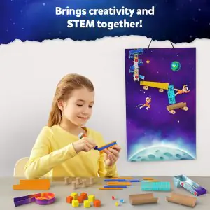 Skillmatics Marble Run Space Craft Kit