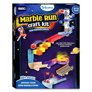Skillmatics Marble Run Space Craft Kit