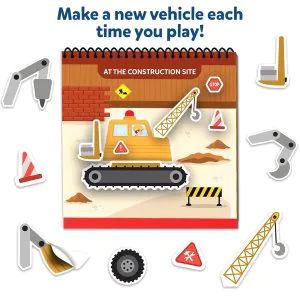 Skillmatics Peelies Cars, Trucks & More 100+ Reusable Stickers