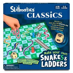 Skillmatics Snakes & Ladders Magnetic Board Game