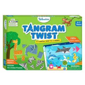 Skillmatics Tangram Twist Amazing Animals Puzzles