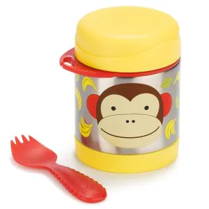 Skip Hop Zoo Insulated Little Kid Food Jar Monkey