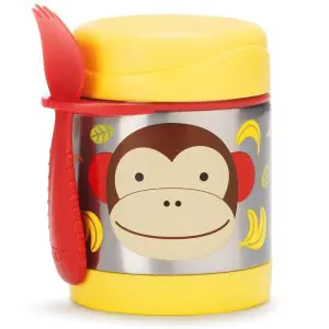 Skip Hop Zoo Insulated Little Kid Food Jar Monkey