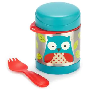 Skip Hop Zoo Insulated Little Kid Food Jar - Owl