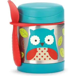 Skip Hop Zoo Insulated Little Kid Food Jar - Owl