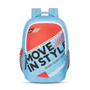 Skybags Klan Plus 05 School Backpack Sky Blue