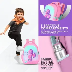 Skybags Snuggle School backpack 01 Pink