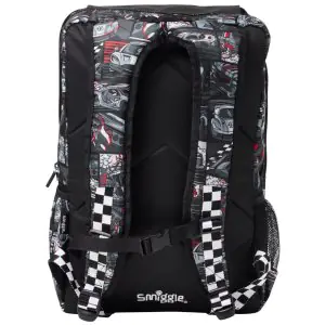 Smiggle Foldover Big Black Car Backpack