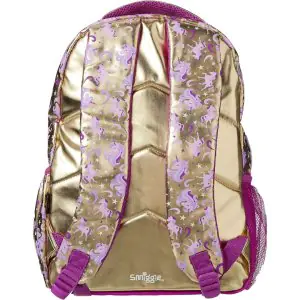 Smiggle Golden Unicorn Kids School Backpack