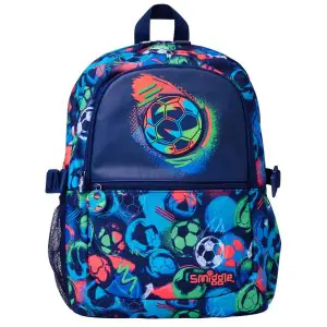 Smiggle Small Football Blue Backpack