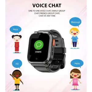 Spiky Cyclops 4g Waterproof Kids Smartwatch - Black