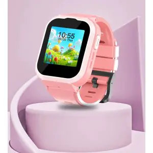 Spiky Cyclops 4g Waterproof Kids Smartwatch - Pink