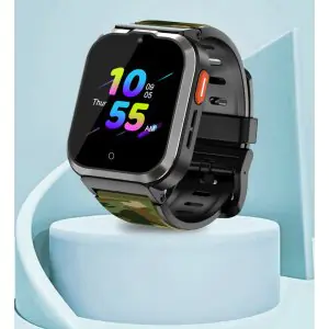 Spiky Cyclops 4g Waterproof Kids Smartwatch - Print Black