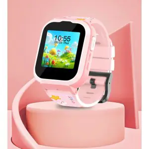 Spiky Cyclops 4g Waterproof Kids Smartwatch Unicorn - Pink