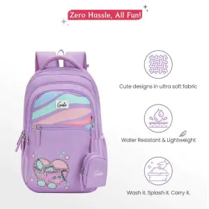 Genie Starlight 27L Purple School Backpack