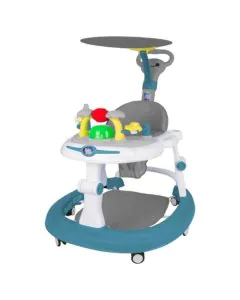 Steelbird Baby Walker With Sun Shield-Teal