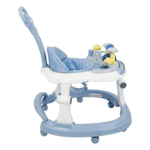 Steelbird Baby Walker with Parental Handle-Blue