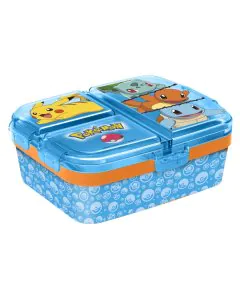 Striders Stor Pokemon XL Multi Compartment Rectangular Sandwich Box