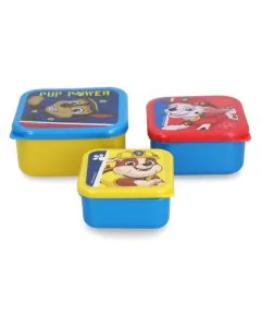 Strider 3 Pcs Nesting Snack Boxes Set Paw Patrol Pup Power