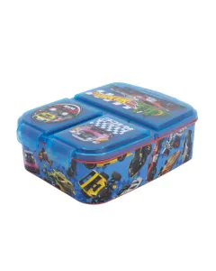 Strider XL Multi Compartment Rectangular Sandwich Box Hotwheels Blue Fire