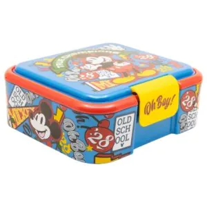 Strider Stor Supreme Multi Compartment  Sandwich Box Mickey True Champions