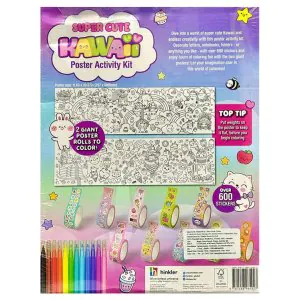 Hinkler Super Cute Kawaii Poster Activity Kit