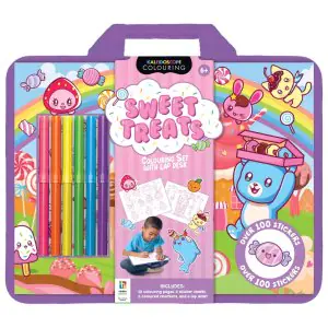 Hinkler Kaleidoscope Sweet Treats Colouring Set With Lap Desk