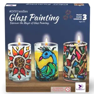 Toykraftt Glass Painting Candle Making Kit