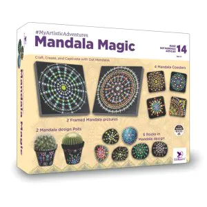 Toykraftt Wood Acrylic Mandala Magic Art
