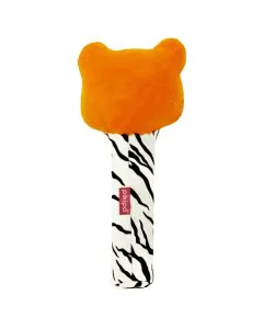 Trots Tiger Face Rattle Soft Toy with Squeeze Handle