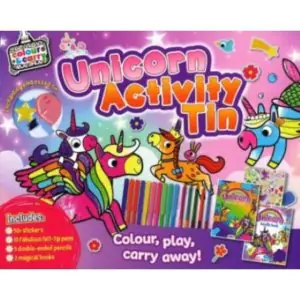 Bookoli Colour & Carry Tin Activity Cases Unicorn