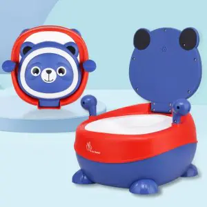 R for Rabbit Tiny Tots Panda Potty Training Seat With Backrest And Grip Handles PSTTPBR01