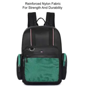 Tommy Hilfiger Unisex Brock Black Green Backpack