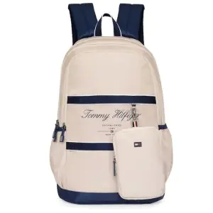 Tommy Hilfiger Unisex Gregory Beige Navy Backpack