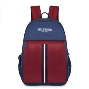 Tommy Hilfiger Unisex Jared Navy Burgundy Backpack