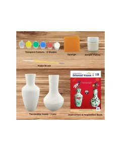 Toykraft Terracotta Oriental Flower Vases Kit