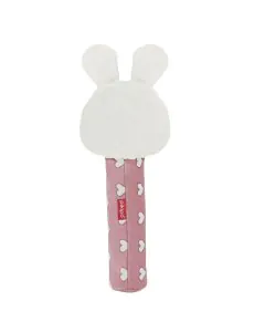 Trots Bunny Face Rattle Soft Toy with Squeeze Handle