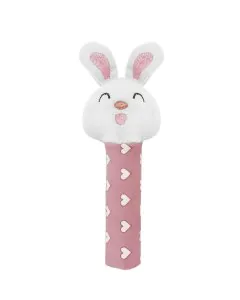 Trots Bunny Face Rattle Soft Toy with Squeeze Handle