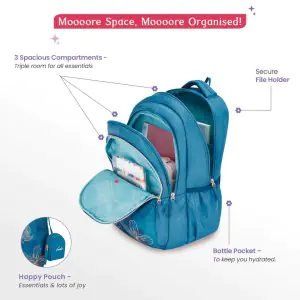 Genie Twinkle 36L Dark Green School Backpack