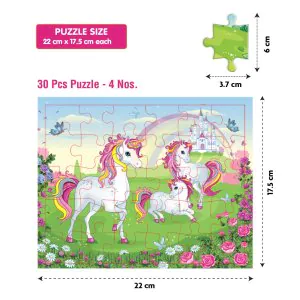 Funskool Unicorn 4In1 Puzzle